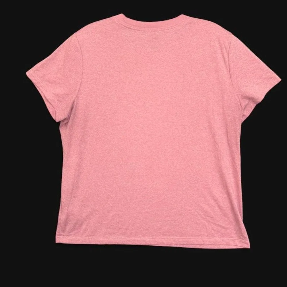 Nike Dri-FIT Short Sleeve T-Shirt Pink Heathered Activewear XL